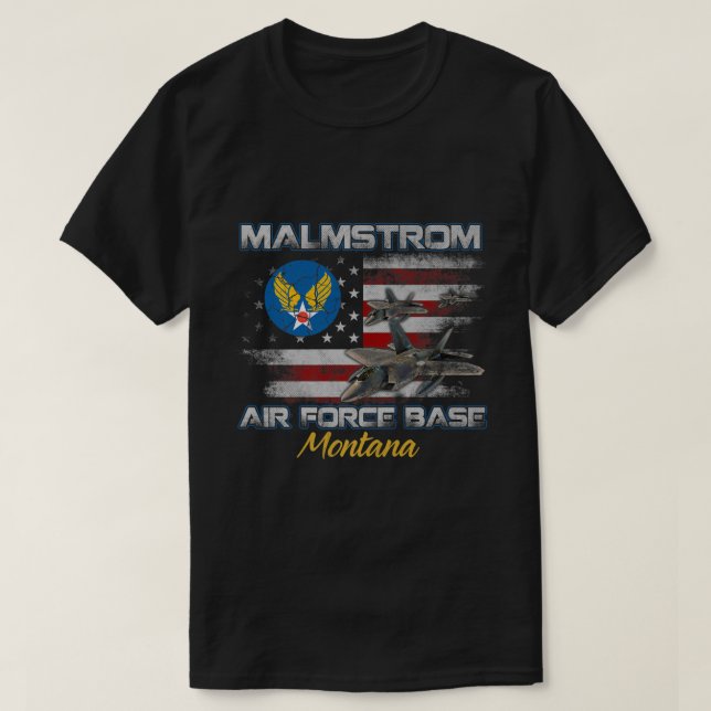 T-shirt Fière Malmstrom Base aérienne de l'AFB Montana MT  (Design devant)