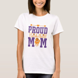 T-shirt Fière maman de basket-ball