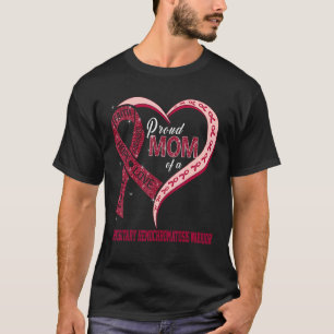 T-shirt Fière Maman De Hémochromatose Héréditaire Guerrier