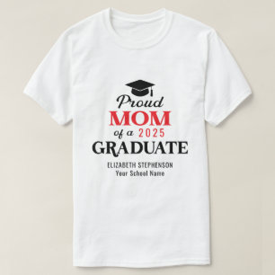 T-shirt Fière maman de la famille de diplômés jumelage