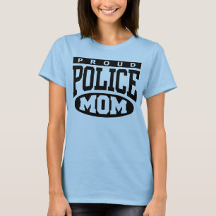 T-shirt Fière maman de la police