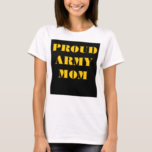T-Shirt Fière Maman de l'Armée (Devant)