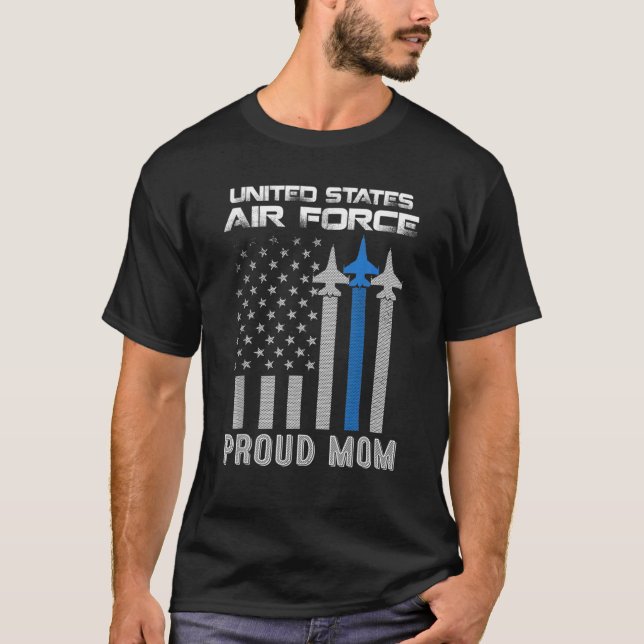 T-shirt Fière maman de l'armée de l'air Vétérinaire Jour d (Devant)