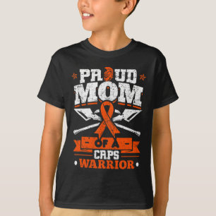 T-shirt Fière maman d'un combattant Crps Mois Ruban orange