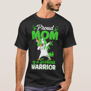T-shirt Fière Maman D'Un Gran De Ruban Vert De Guerrier Sc