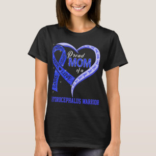 T-shirt Fière Maman D'Un Guerrier D'Hydrocéphalie