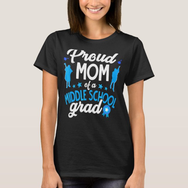 T-shirt Fière Maman D'Un Lycée (Devant)