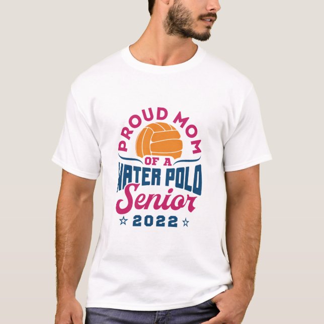 T-shirt Fière maman d'un Polo Eau Senior 2022 (Devant)