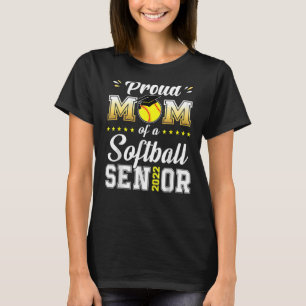 T-shirt Fière Maman D'Un Softball Senior 2022