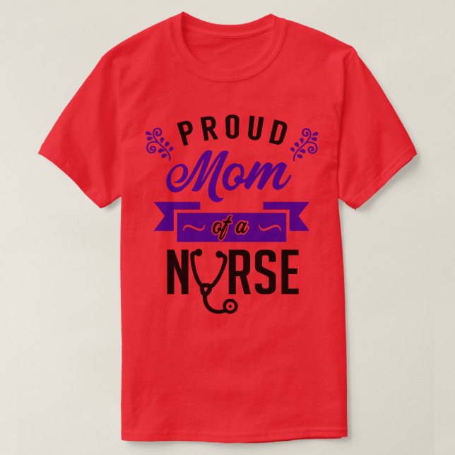 T-shirt Fière maman d'une infirmière 3 (Design devant)