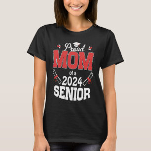 T-shirt Fière maman d'une maman de 2024 Senior Graduate Mo
