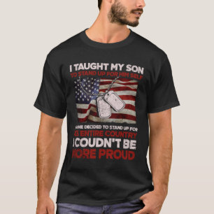 T-shirt Fière maman et papa militaires J'ai appris à mon f