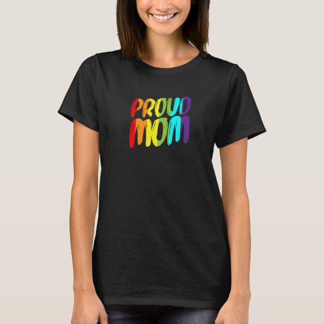 T-shirt Fière Maman Gay pride Ally Rainbow Lgbt Fierté sub (Devant)