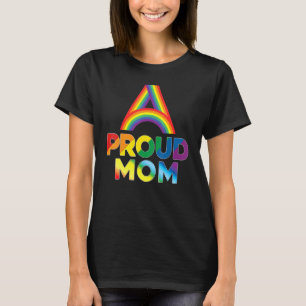 T-shirt Fière Maman Lgbt Pride Gay Lesbian Rainbow Coloré