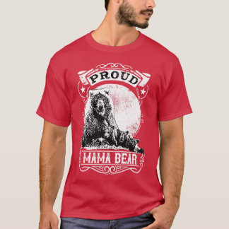 T-shirt Fière maman ours Vintage maman maman Illustration
