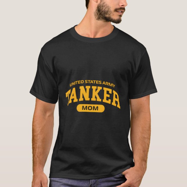 T-shirt Fière maman Tanker de l'armée (Devant)