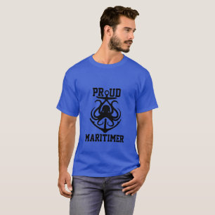 T-shirt Fière Maritimer ancre pieuvre phare route T-