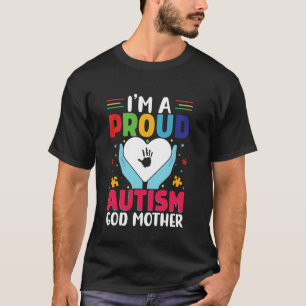 T-shirt Fière marraine fils autiste fille autisme prise de