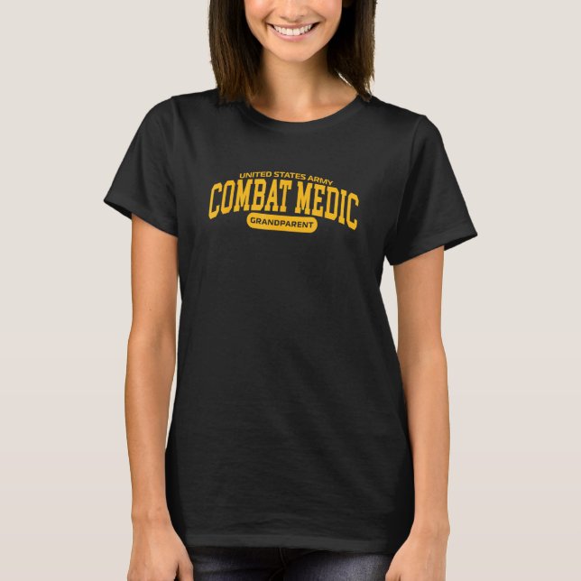 T-shirt Fière Médaille de combat de l'Armée (Devant)