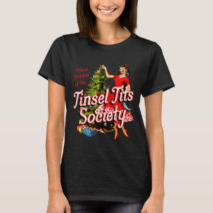 T-shirt Fière membre de la société Tinsel Lady Funny Chris