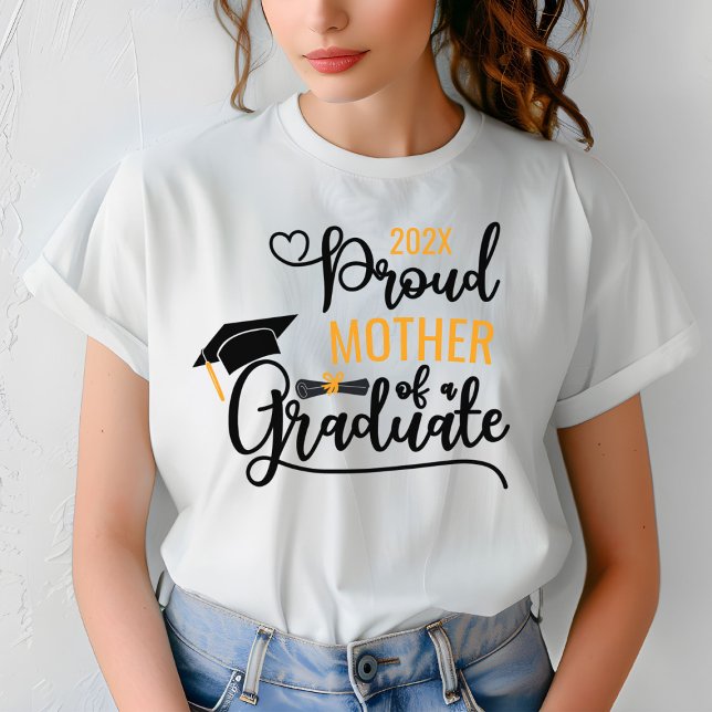 T-shirt Fière mère d'un parent diplômé sur mesure (Créateur téléchargé)