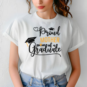 T-shirt Fière mère d'un parent diplômé sur mesure
