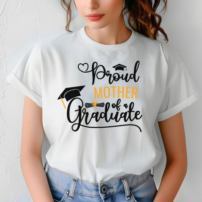 T-shirt Fière mère d'un parent diplômé sur mesure (Créateur téléchargé)