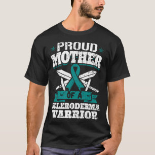 T-shirt Fière Mère D'Un Scleroderma Warrior Sensibilisatio