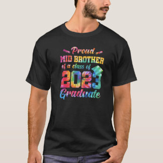 T-shirt Fière Mid Brother d'une promotion de 2023 Graduate