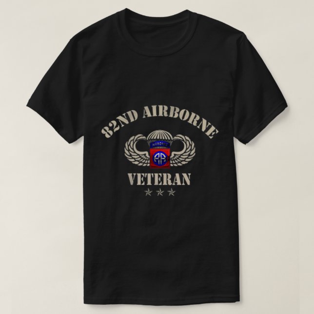 T-shirt Fière Militaire Armée des États-Unis 82e division  (Design devant)
