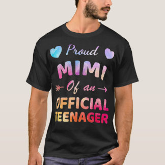 T-shirt Fière Mimi De Officielle Adolescent 13e Anniversai