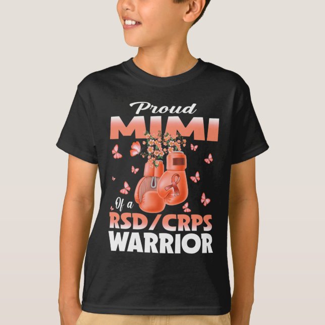 T-shirt Fière Mimi D'Une Boxe De Sensibilisation Des Guerr (Devant)