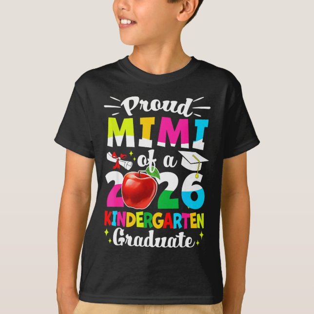 T-shirt Fière mimi d'une promotion de diplômés de 2026  (Devant)