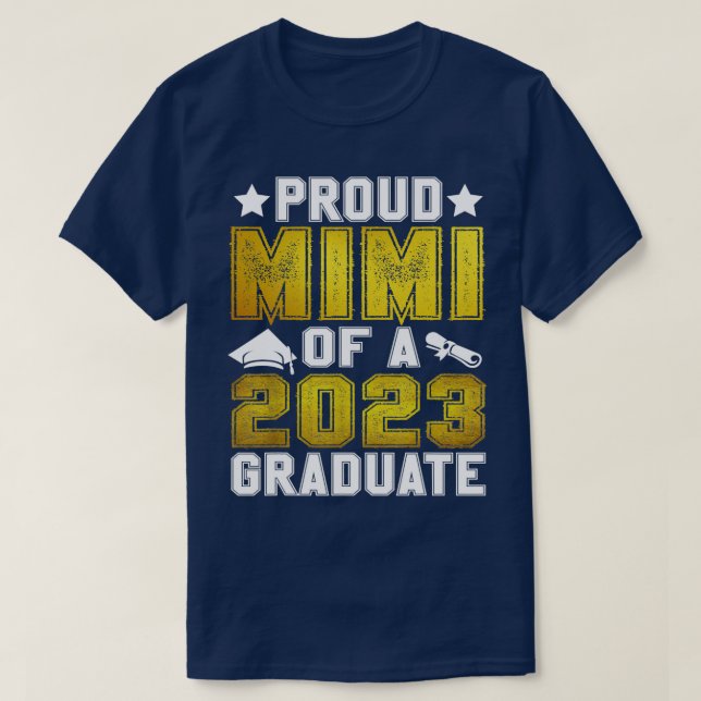 T-shirt Fière Mimi D'Une TS De Diplômée Supérieure De 2023 (Design devant)