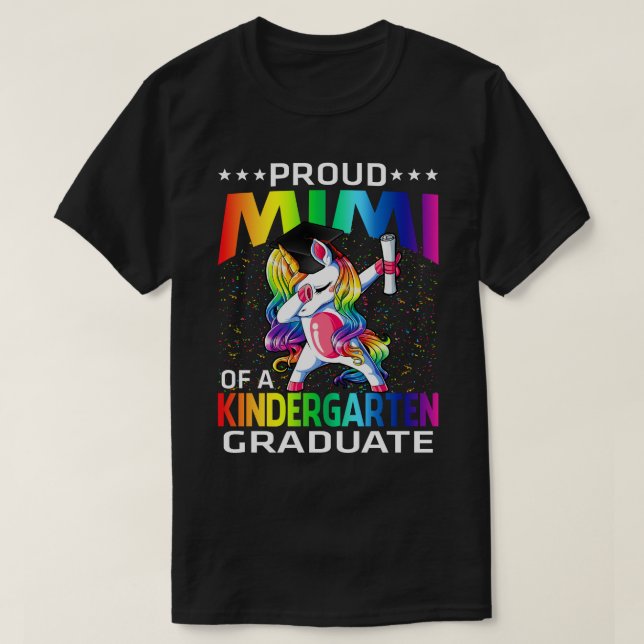 T-shirt Fière Mimi D'Une Unicorne D'Enseignement Secondair (Design devant)