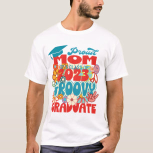 T-shirt Fière MOM d'une classe de 2023 Graduate Retro Supe