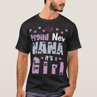 T-shirt Fière Nana C'Est Une Fille Petite-Fille Joyeux Gra