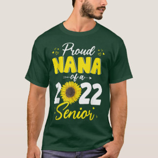 T-shirt Fière Nana d'un Diplômé Supérieur 2022 Sunflowe 20