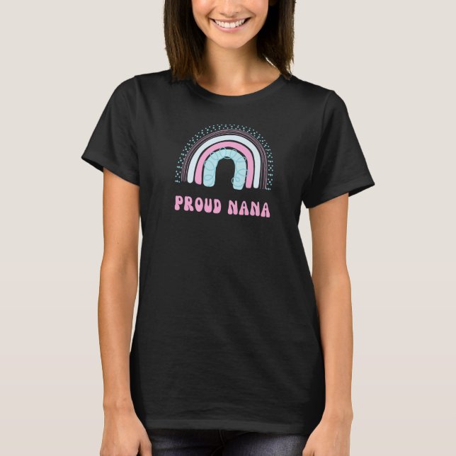T-shirt Fière Nana Grandma Transgenre transgenre LGBTQ LGT (Devant)