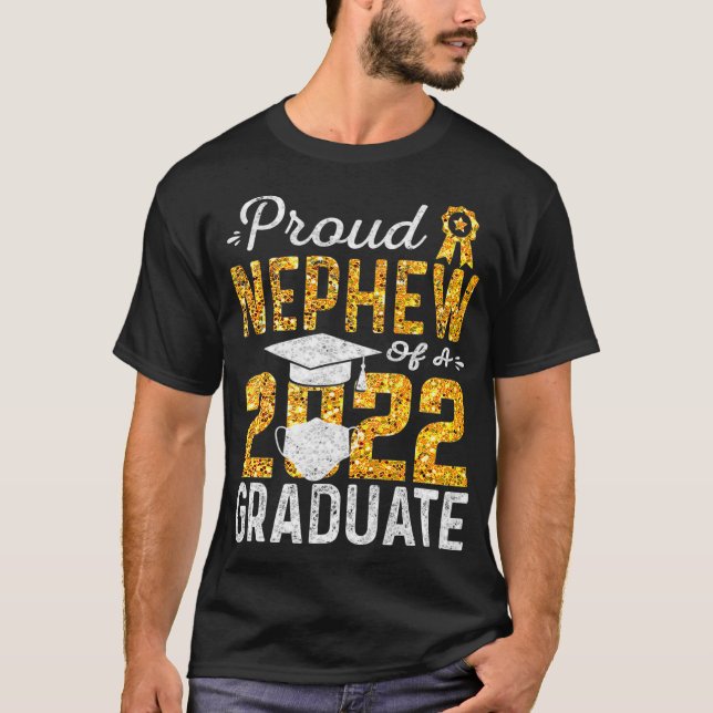 T-shirt Fière Nephew d'un diplômé de 2022 (Devant)