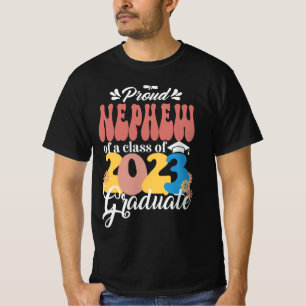 T-shirt Fière NEPHEW d'une classe de 2023 Graduate Retro 2