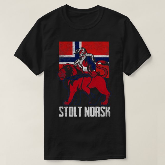 T-shirt Fière Norvégienne Stolt Norsk (Design devant)