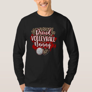 T-shirt Fière Nounou de Volleyball d'un Nann de Joueur de 
