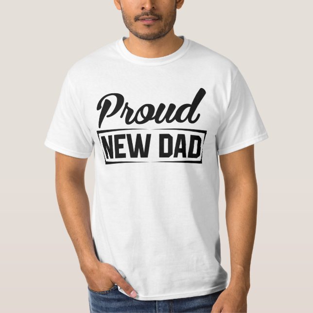 T-shirt Fière Nouveau Père (Devant)