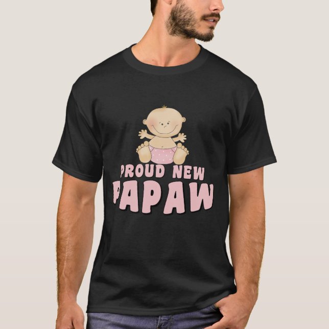 T-shirt Fière nouvelle fille de Papaw (Devant)