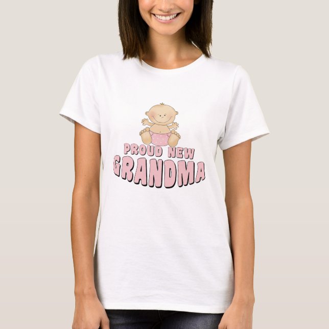 T-shirt fière nouvelle grand-mère (Devant)