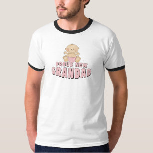T-shirt Fière nouvelle    Grand-père Fille