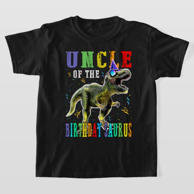 T-shirt Fière ONCLE De L'Anniversaire Saurus Dinosaur (Poser)