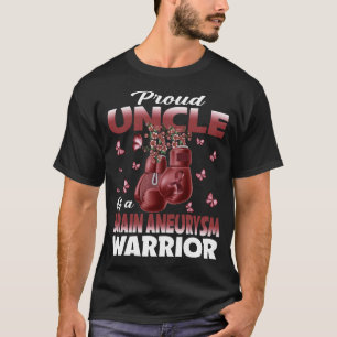 T-shirt Fière Oncle D'Un Cerveau Aneurysme Guerrier Sensib