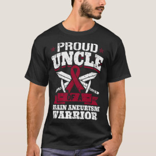 T-shirt Fière Oncle D'Un Cerveau Aneurysme Guerrier Sensib